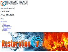 Tablet Screenshot of highlandranchwaterdamage.com